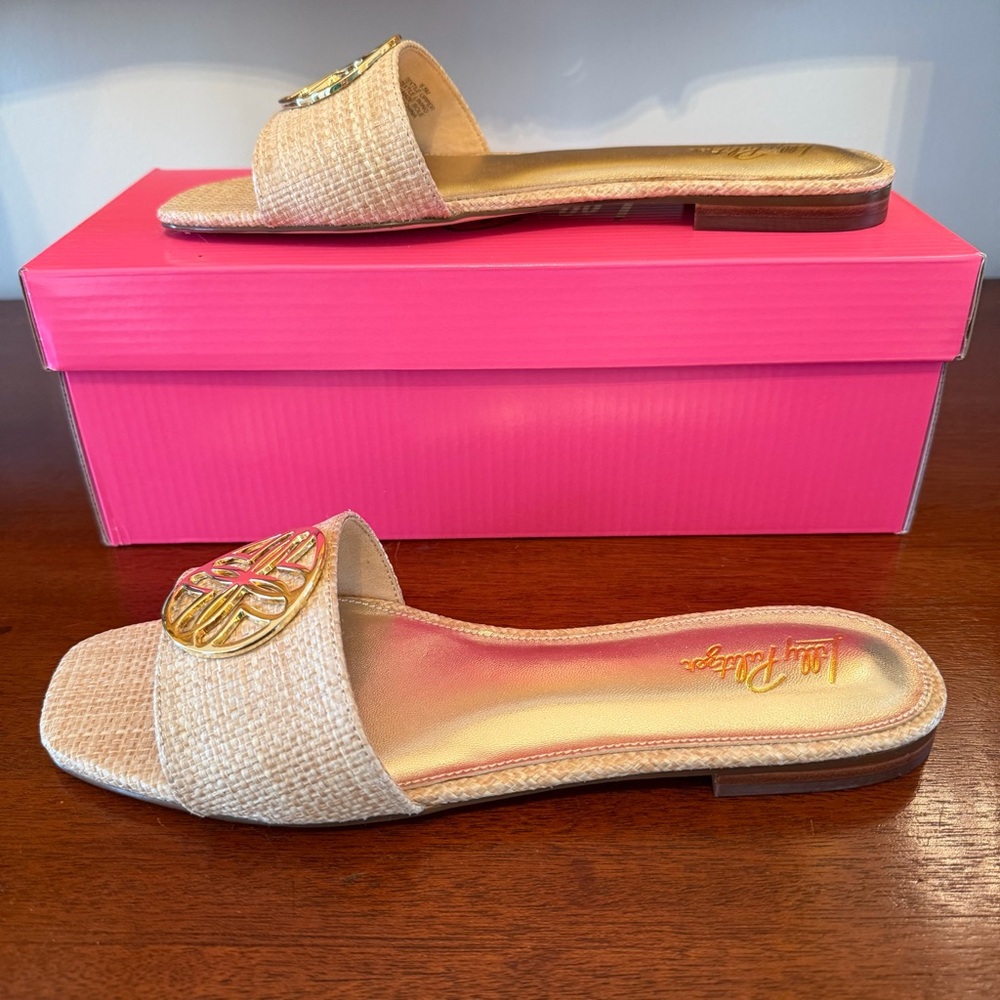 Lilly Pulitzer Nessa Slide Natural - Picture 6 of 11